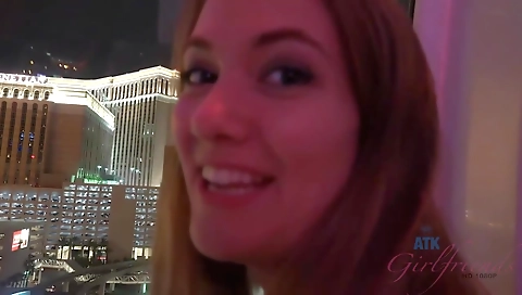 Mature woman shows off her-h fast