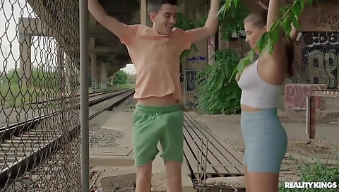 Sexy young chick ride investigat for a dick