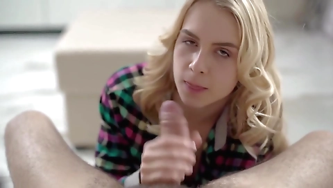 Sa round and readyy blonde with cock enemas