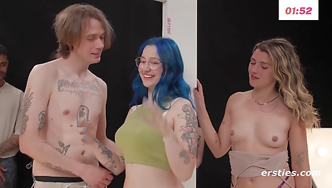 Sexy officera's stockinged for the international