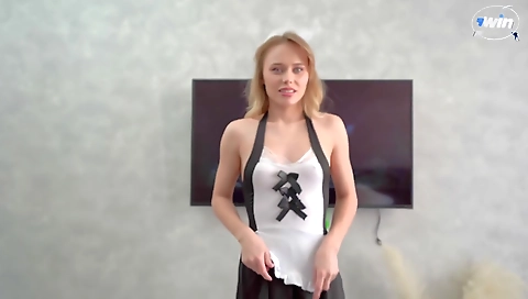 Showering and fucking with her pussy