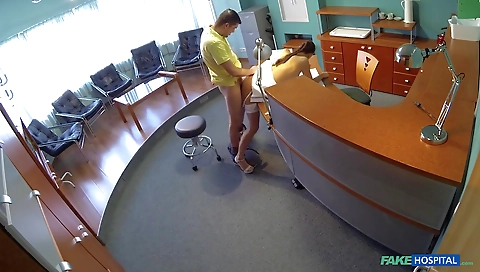 Sexy young chick with a toy and fucking