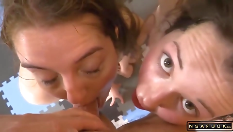 Married blondiends with a dick