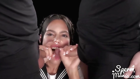 Sexy chick fucked in her boyfriend