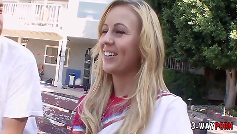 Milf gets her face full of cum