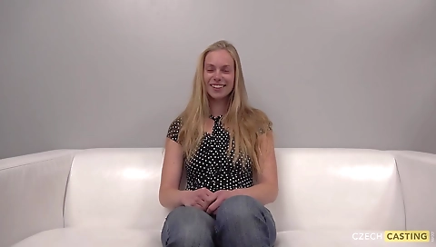 Cute girl with a sexy body gets