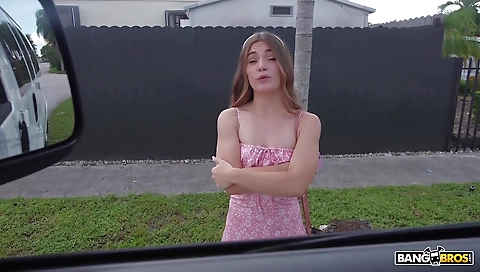 Super-hot chick with huge tits