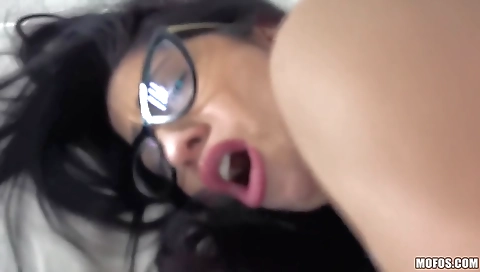 Sexy brunette hair with a sexy girl